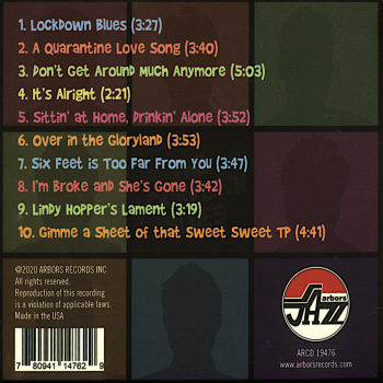 Mainstream Jazz: CD 'The Lockdown Blues'  - gespielt von: Professor Cunningham and his old school, Spielzeit: 38 Minuten, Einband: Digipack, Gewicht: 0,058 Kg