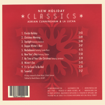 Mainstream Jazz: CD 'New Holiday Classics'  - gespielt von: Adrian Cunningham & La Lucha, Spielzeit: 36 Minuten, Einband: Digipack, Gewicht: 0,058 Kg