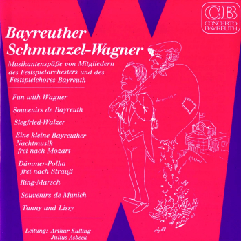 Populäre Klassik: CD 'Bayreuther Schmunzel-Wagner 4010362130037'  -  Musikantenspäße von Mitgliedern des Festspeilorchesters und des Festspielchores Bayreuth - gespielt von: Festspielorchester Bayreuth, Spielzeit: 70 Minuten, Einband: Jewelcase, Gewicht: 