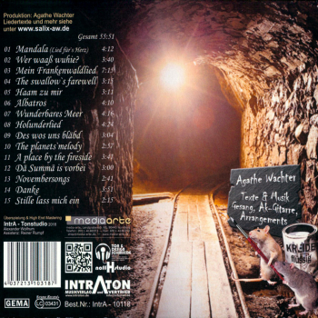 Singer-Songwriter: CD 'Haam zu mir'  - gespielt von: Salix, Spielzeit: 56 Minuten, Einband: Digipack, Gewicht: 0,069 Kg