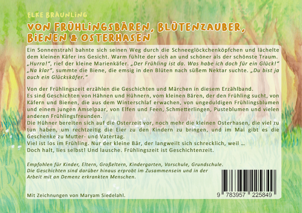 Kinderbücher Ab 4 Jahre: Buch 'Von Frühlingsbären, Blütenzauber, Bienen & Osterhasen - 24 bunte Vorlesegeschichten im Frühling'  - Empfohlen für Kinder, Eltern, Großeltern, Kindergarten, Vorschule, Grundschule. Die Geschichten sind darüber hinaus erprobt 
