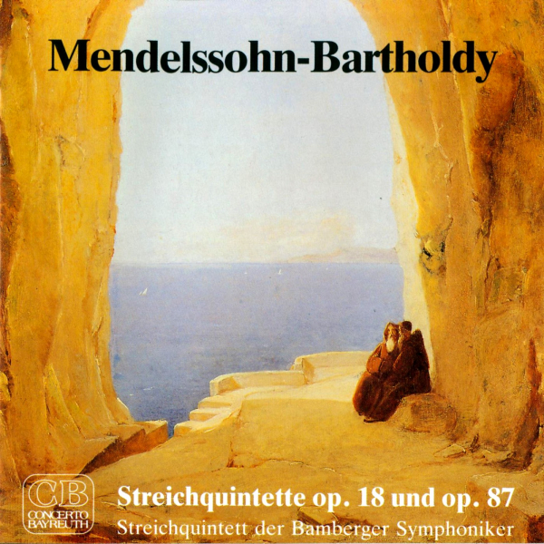 Sinfonische Musik: CD 'Mendelssohn-Bartholdy'  -  Streichquintette op. 18 und op. 87 - gespielt von: Streichquintett der Bamberger Symphoniker, Spielzeit: 59 Minuten, Einband: Jewelcase, Gewicht: 0,098 Kg
