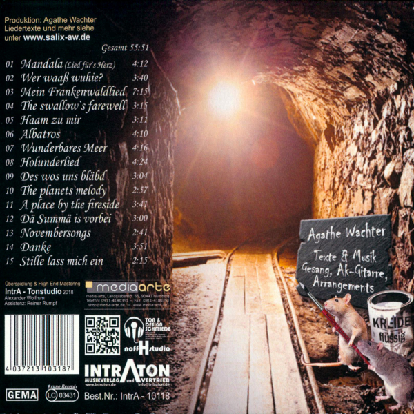 Singer-Songwriter: CD 'Haam zu mir'  - gespielt von: Salix, Spielzeit: 56 Minuten, Einband: Digipack, Gewicht: 0,069 Kg